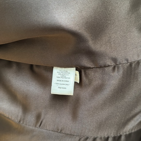 Express Faux Fur Vest in Brown - Picture 10 of 10